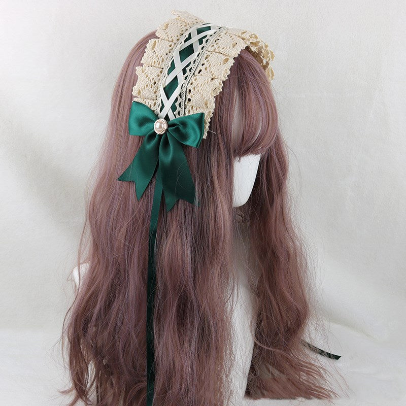 Japanese soft girl Lolita lace headdress