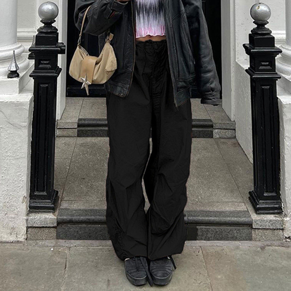 Loose Low Waist Casual Wide Leg Pants