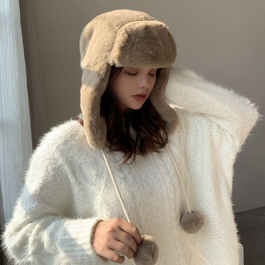 Warm And Thick Lei Feng Hat Women's Ear Protection  Travel Equipment