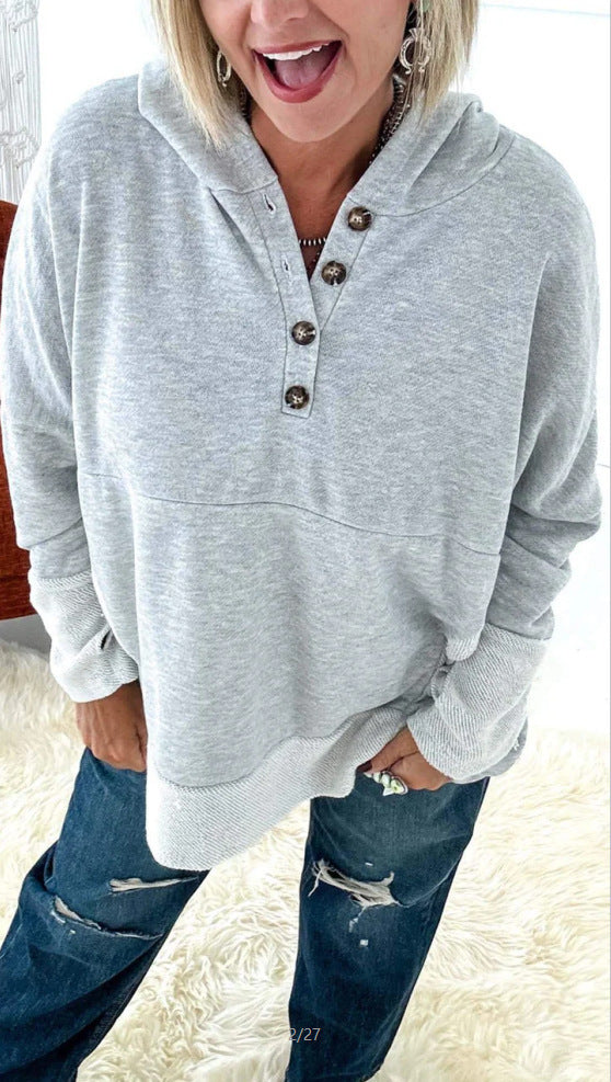 Dame Hættetrøje Løs Top Sweater