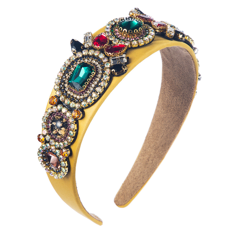 Palace Style Diamond-studded Flowers Ins Color Headband