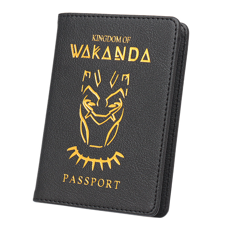 PU leather passport book ticket holder storage bag