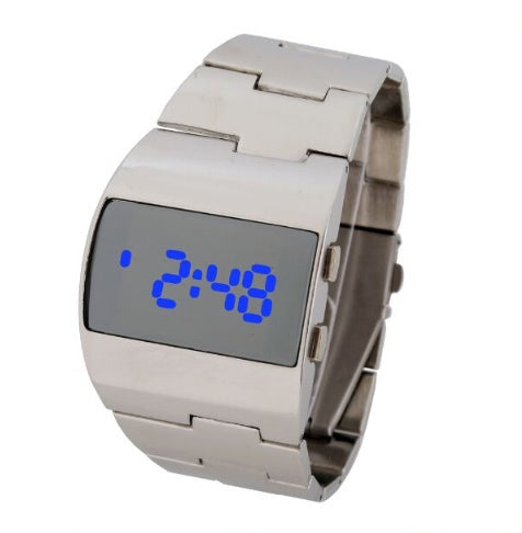 Iron Man LED electronic watch steel belt men's watch