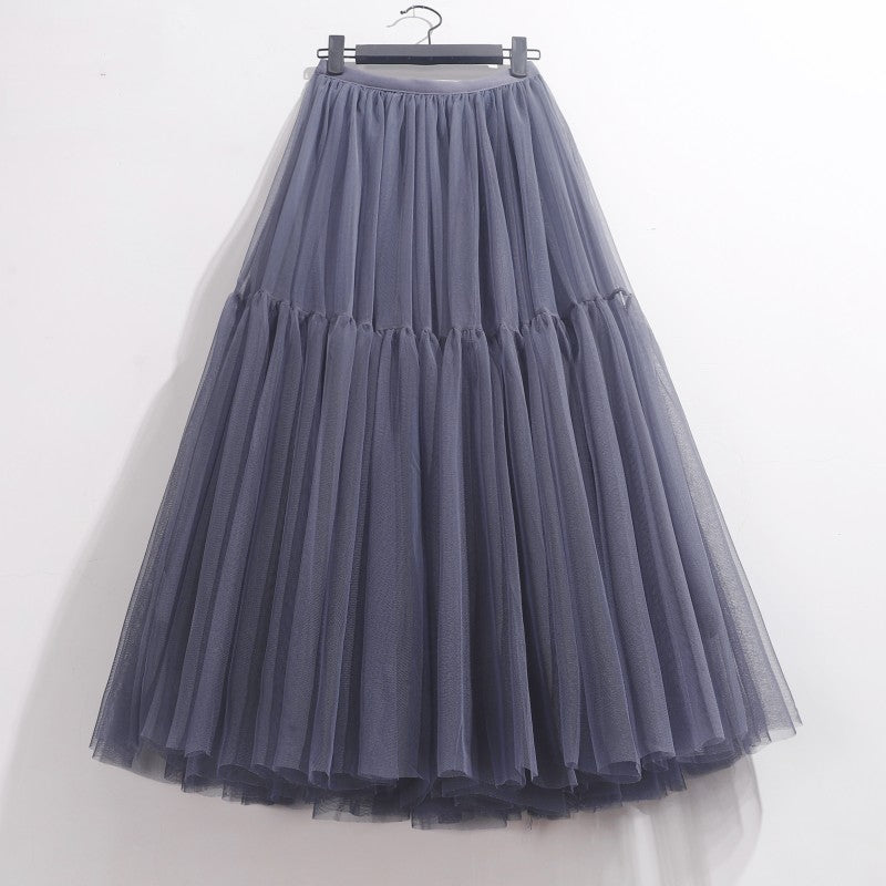 High Waisted Mid Length Cake Mesh Fairy Dress