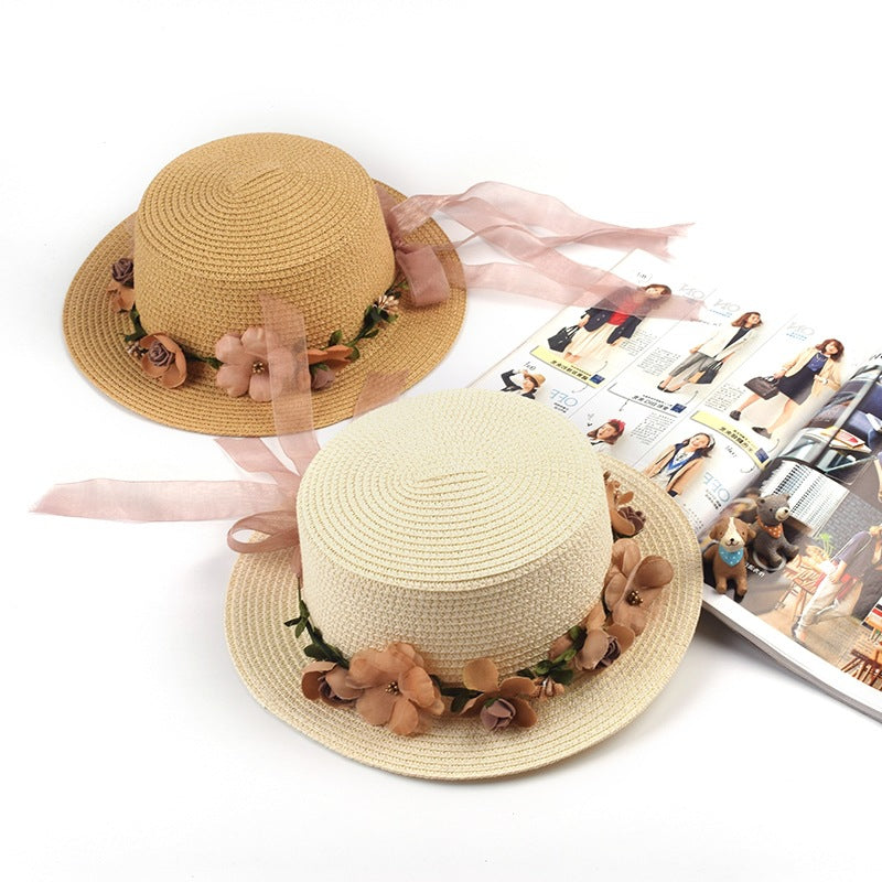 Streamer Garland Outdoor Shade Parent-child Straw Hat