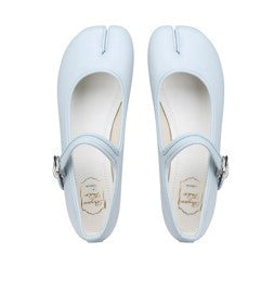 Straight Line Buckle Mary Jane Shallow Mouth Horseshoe Flat Sole Single Shoes