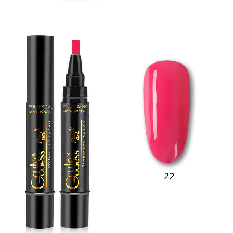 Nail Glue Pen 3 In 1   One-step Glue Phototherapy Plastic Nail Magnet Pen French Water Ripple Cat Eye Strong Magnet Pen DIY Manicure Tool Pen