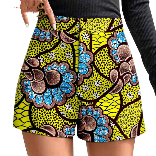 Dobbeltsidet print batikshorts