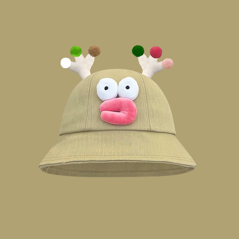 Spring And Summer Cute New Cartoon Frog Fisherman Hat