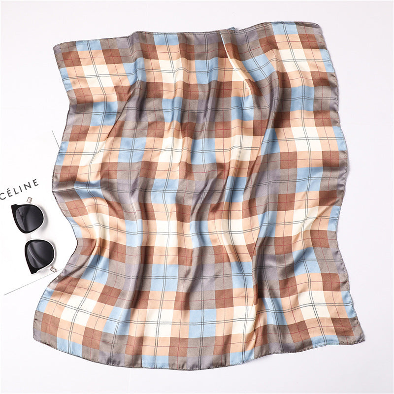 Colorful plaid scarf
