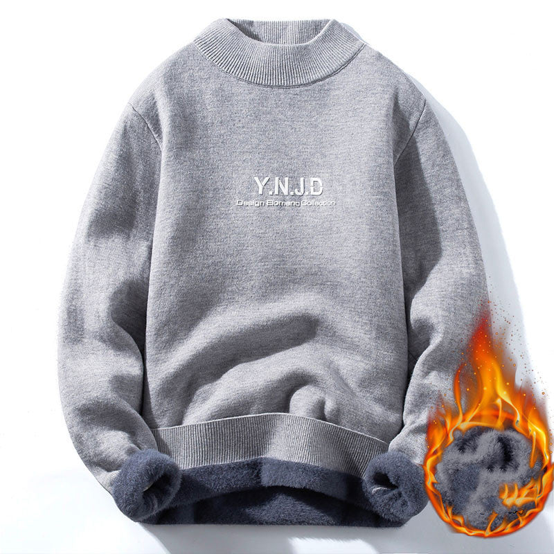 Knitted Thick Plus Velvet Warm Sweater
