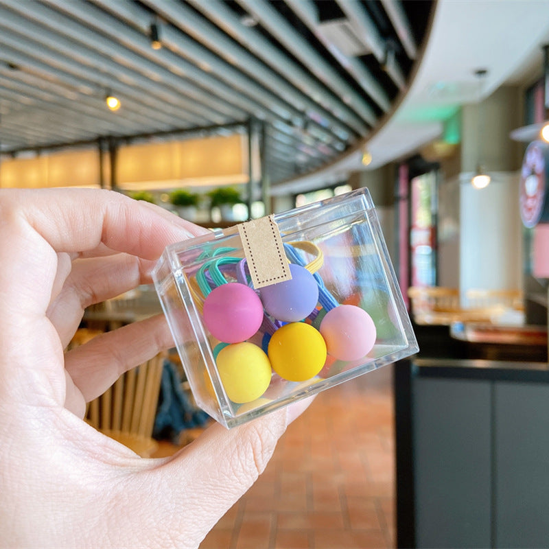 Color Hair Ring Fluorescent Bright Color Hair Rope