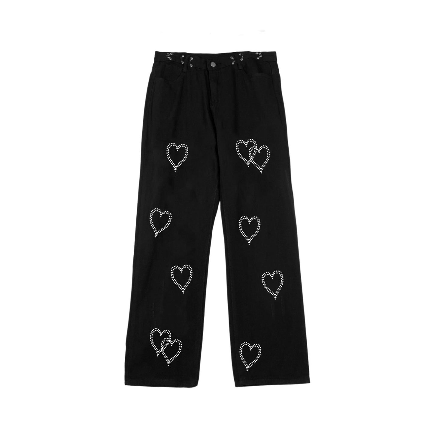 Retro Love Casual Pants All-match High Waist Pants Fashion