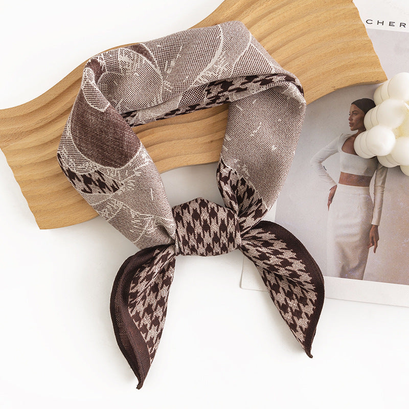 Printed 65cm Kerchief Scarf Shawl
