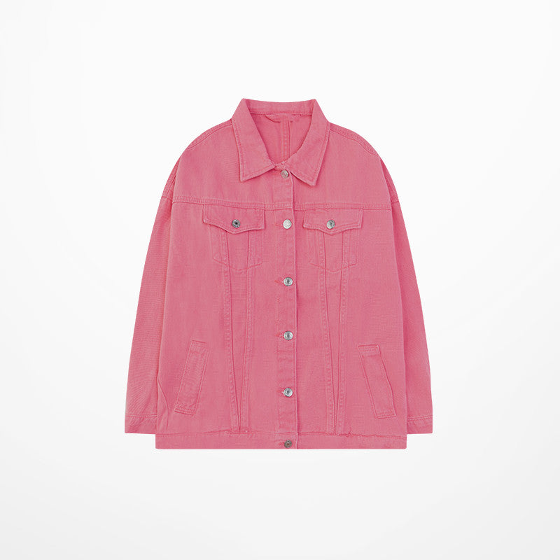 Jacket Spring Tooling Rose Red Men's Clothing