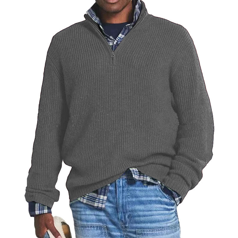 Fall Winter Men's Casual Sweater  Acrylic