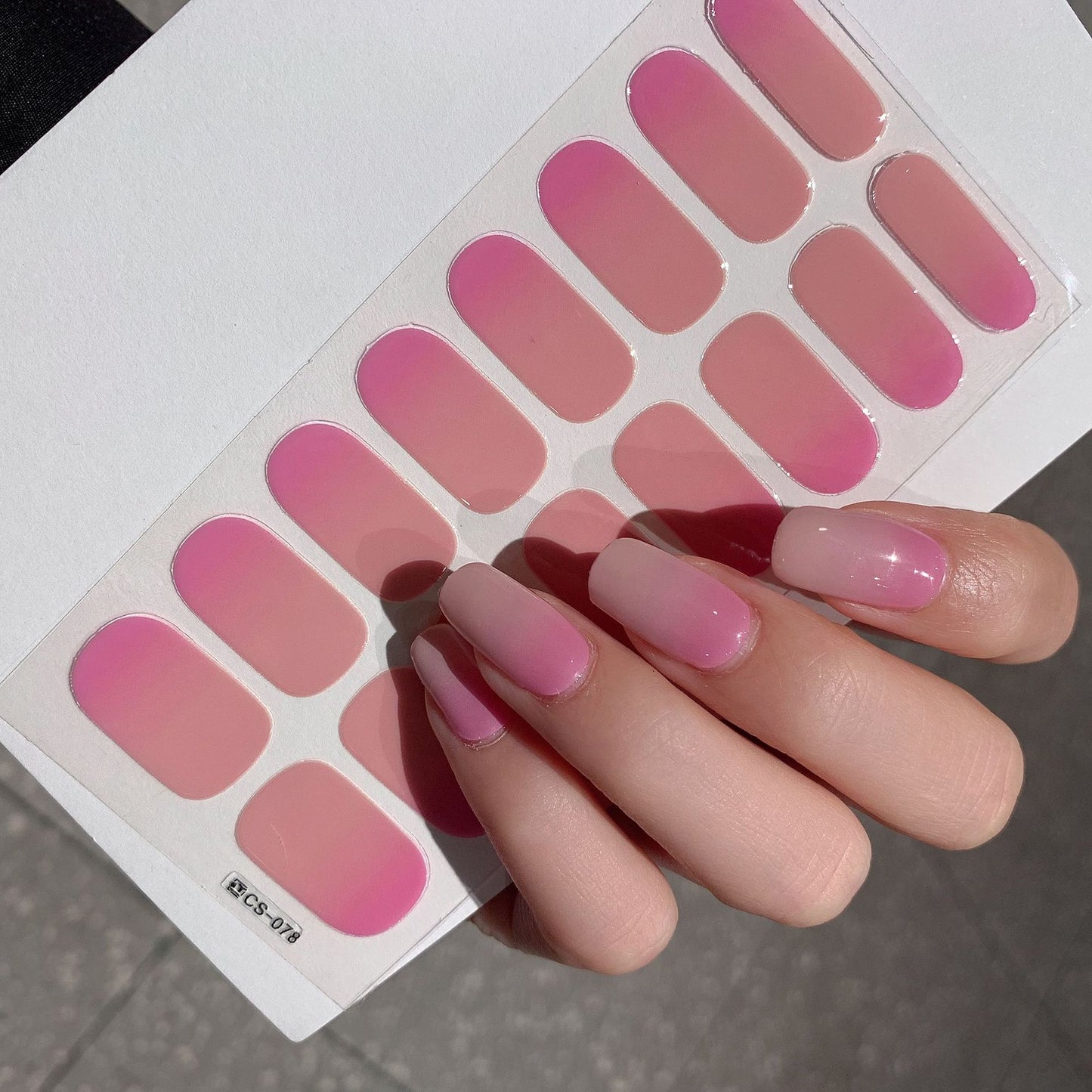 Gradient Color Nail Sticker Spring And Summer Comely Finger