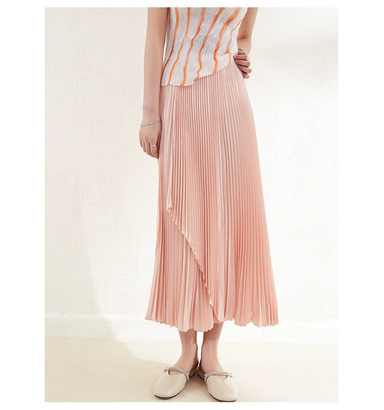 Women's Pleated Skirt High-end Drape