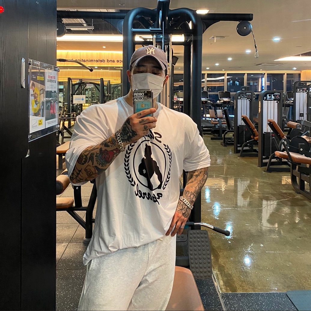 Men's Printed Fitness Short Sleeve Men's Running Training Breathable And Loose T-shirt