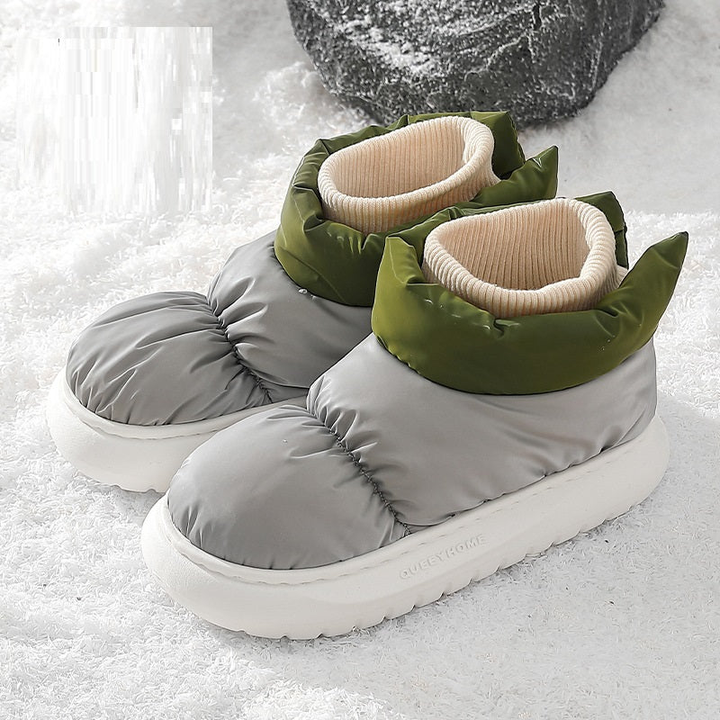 Women's Thick Bottom Down Cloth Snow Boots