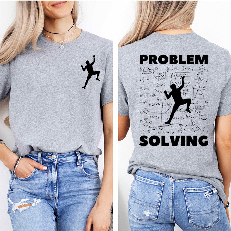 Climbing Problem-Solving Graphic T-Shirt