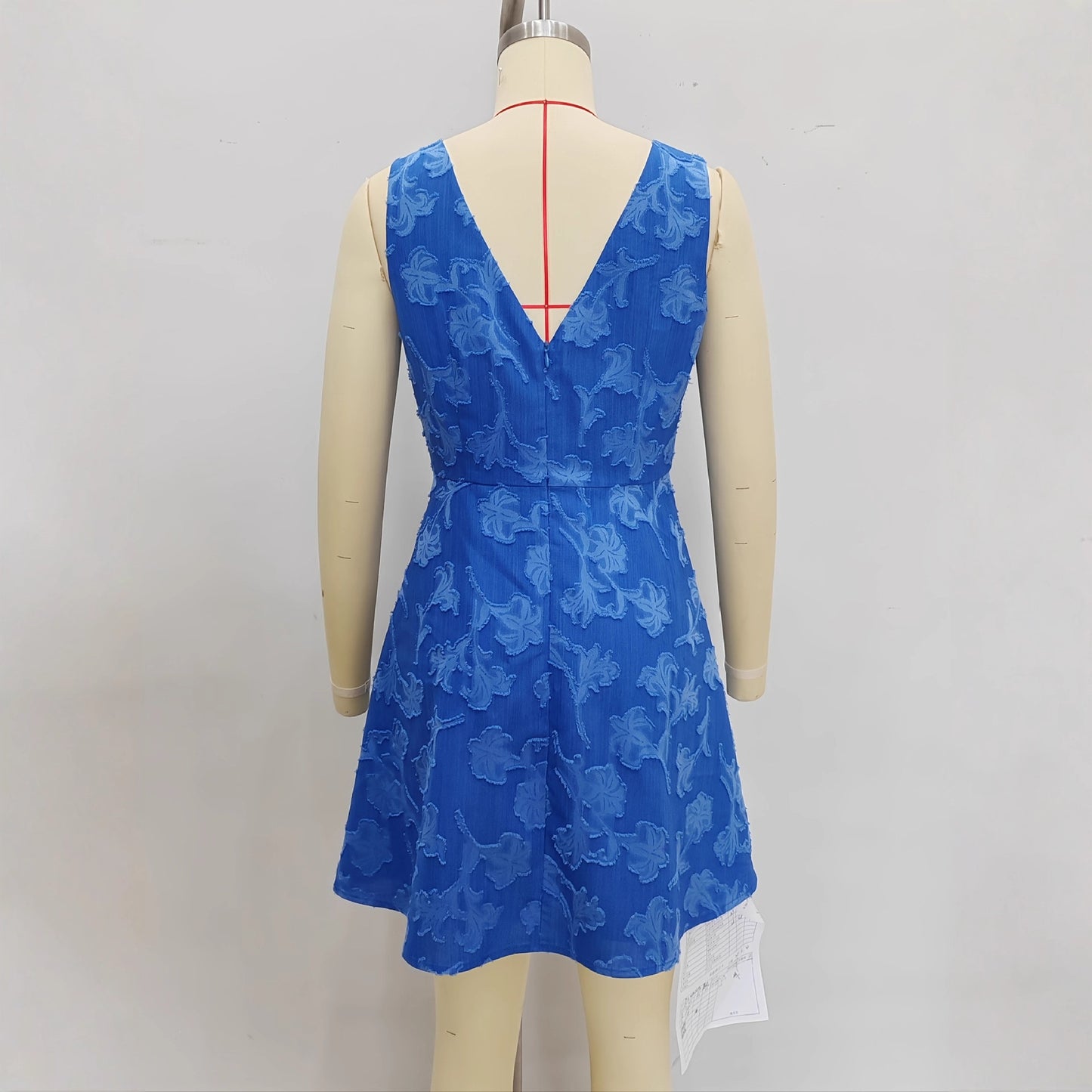 Womens Jacquard Vest Minimalist Dress