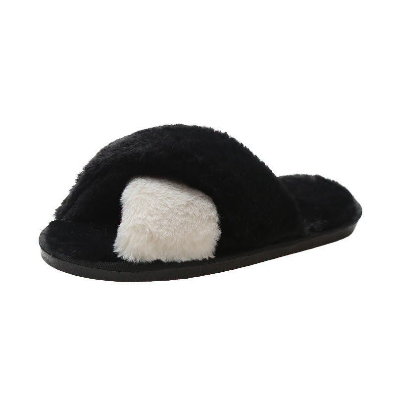 Furry Slippers New Autumn And Winter Indoor