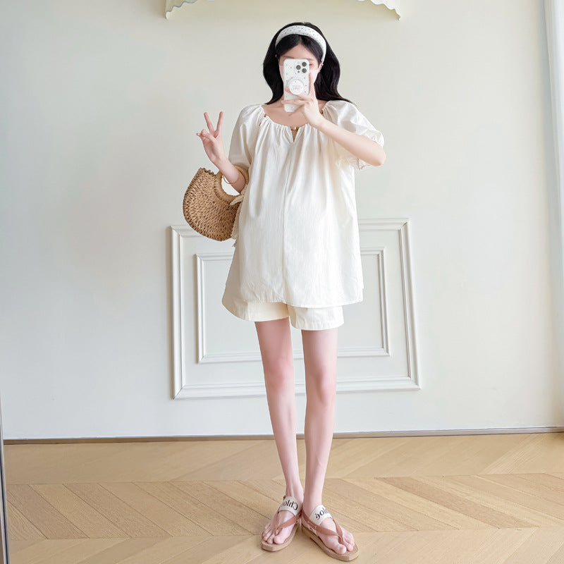 Korean-style Loose-fitting, Figure-flattering Doll Shirt Top