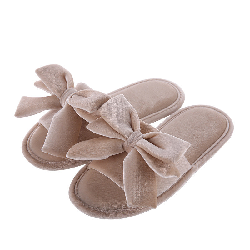 Rubber Bow Slippers Can Be Washed At Home