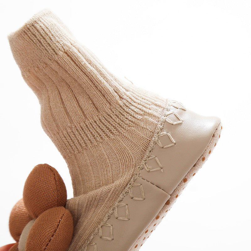 Korean Style Three-dimensional Flower Ankle Sock