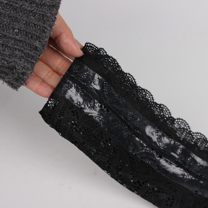 Non-slip Socks Stretch Flower Lace Thigh Sleeve