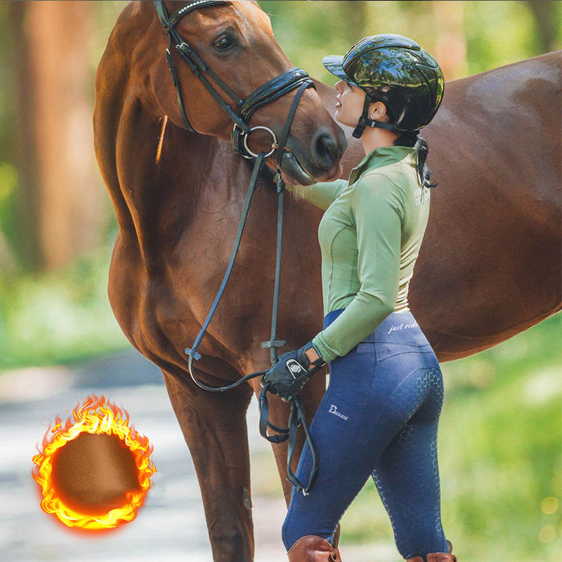 Silicone Equestrian Pants Women's High Elastic Breathable Shaping