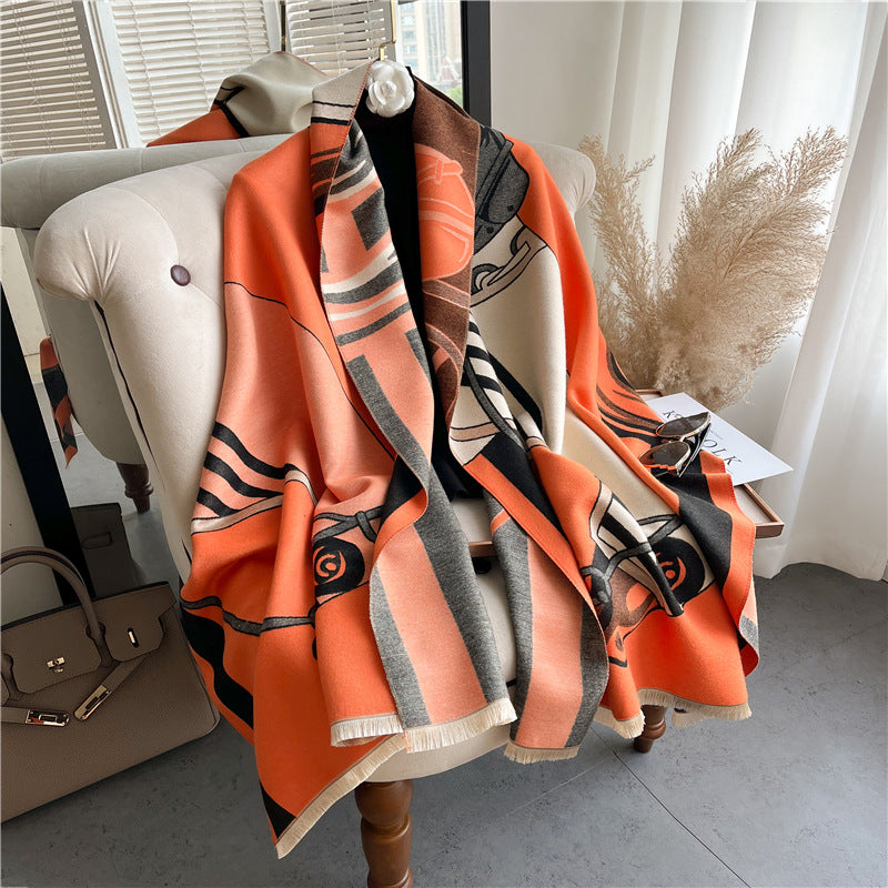 Women's Fashion Personality Carriage Shawl Scarf