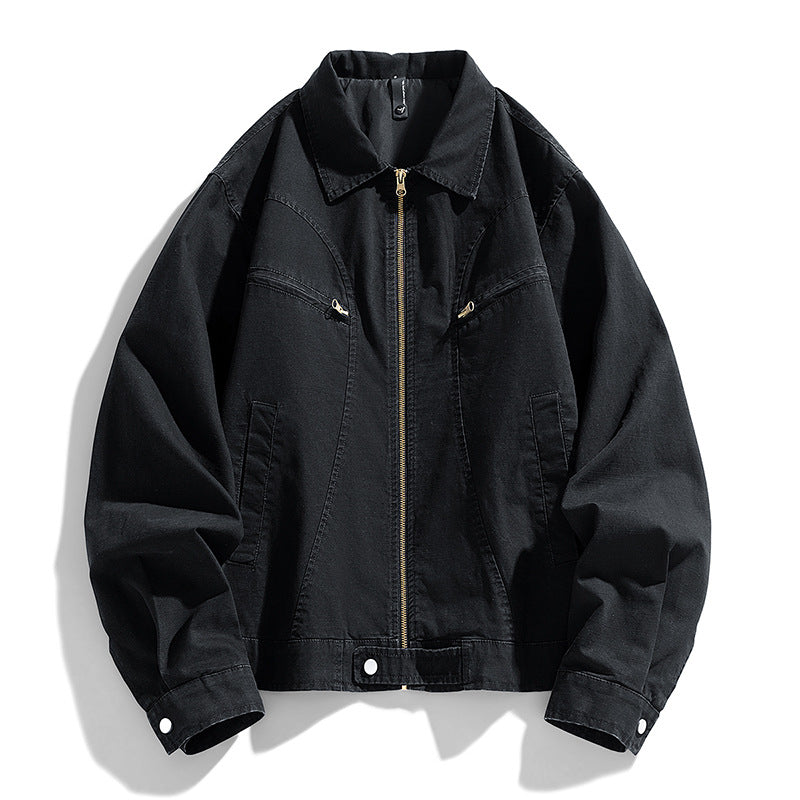 Fashion Casual Handsome Men's Pure Cotton Coat