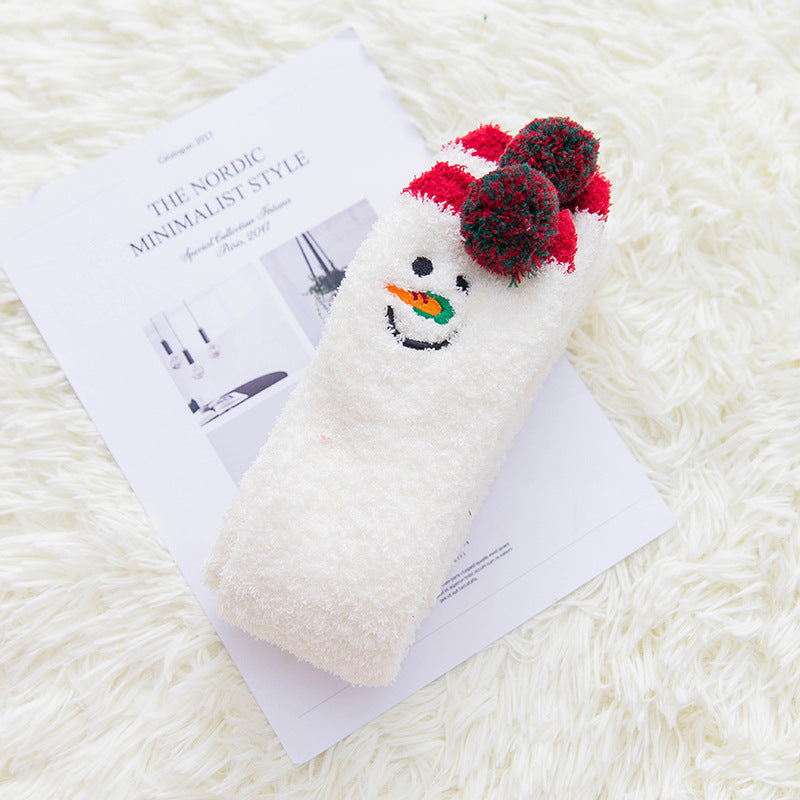 Autumn And Winter Long Coral Velvet Socks Women's Over The Knee Thickened