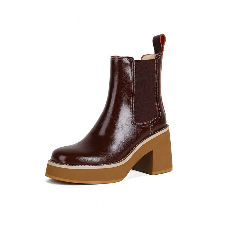 Women's High Heel Size Sleeve Short Boots