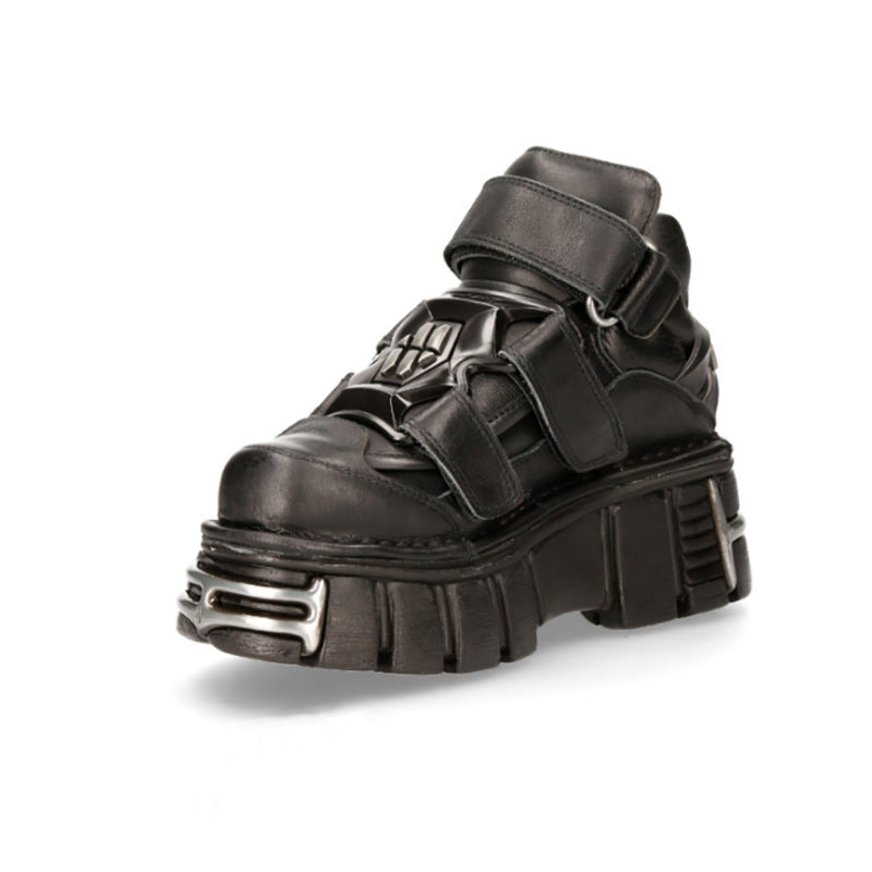 Low-top Metal Muffin Sole Dad's Shoes Are Versatile And Round Toe Shoes
