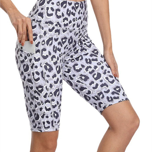 Women's Fashion Casual Leopard Print Printed High Waist High Stretch Yoga Pants