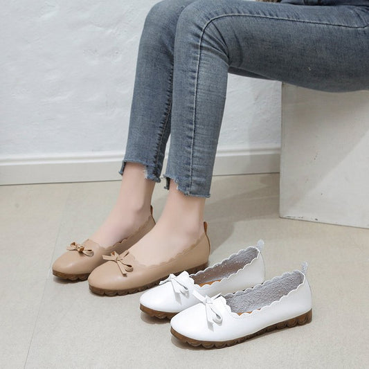 Korean Style Shallow Mouth Pumps Slip-on