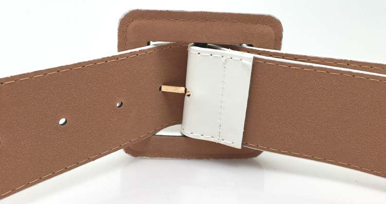 Unisex Belt Simple Square Buckle Ladies Fashion