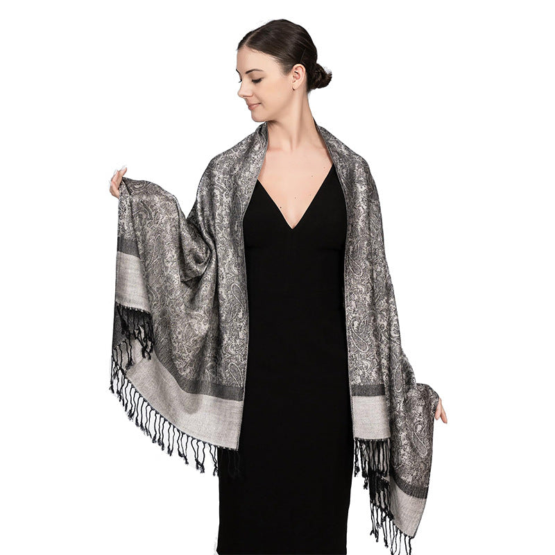 New Lightweight Luxury Shawl For Women A Faux Cashmere Wrap Style Scarf