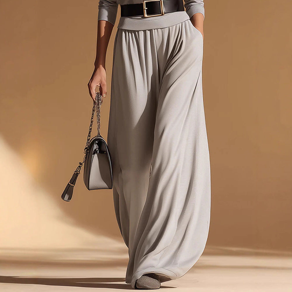 Black Halter-neck Two-piece Set Gray Top And Pants