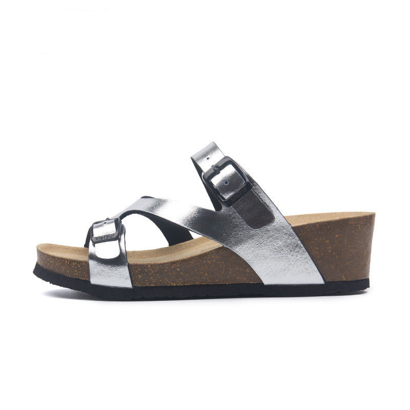 Increase Outdoor Beach Slope With Cork Slippers High Heels