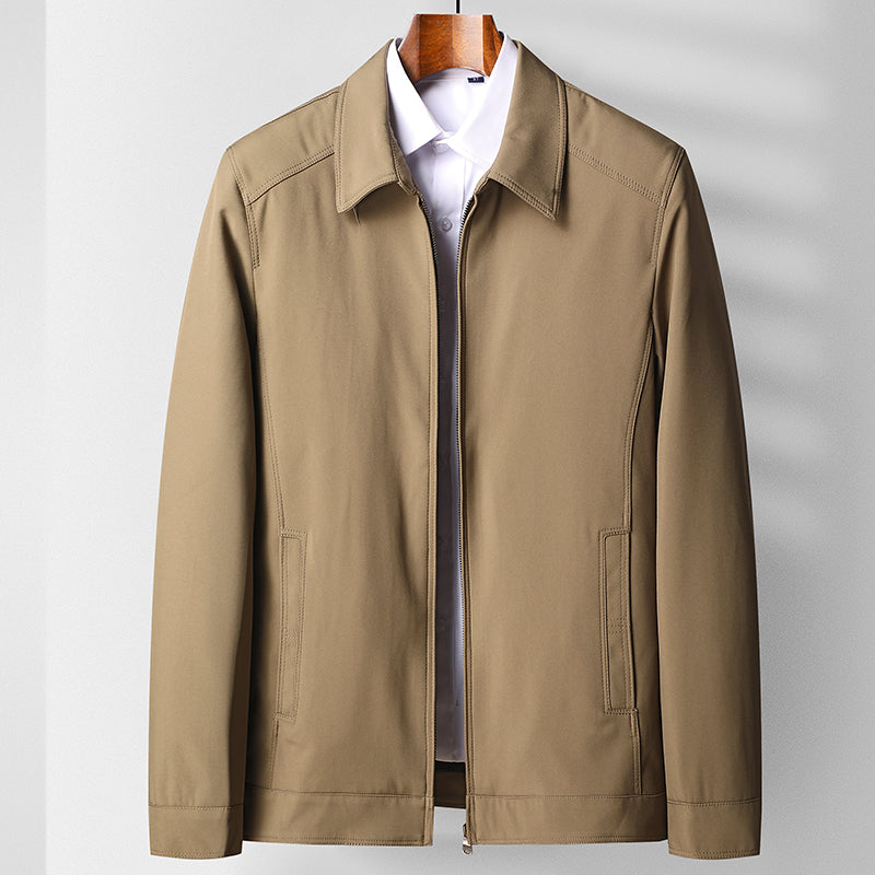 Spring And Autumn Style Middle Aged And Elderly Men Lapel Top