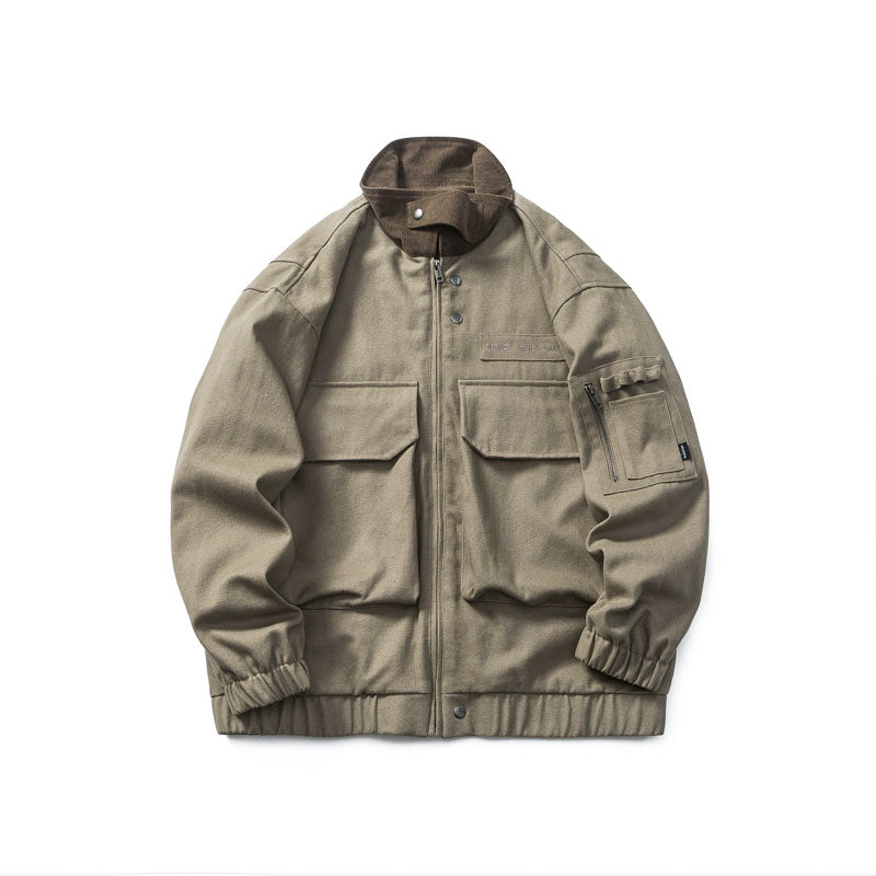 Loose Patchwork Large Pocket Wasteland Jacket