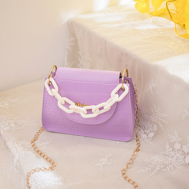 New Hot Sell Ladies Thick Chain Pattern Handbag