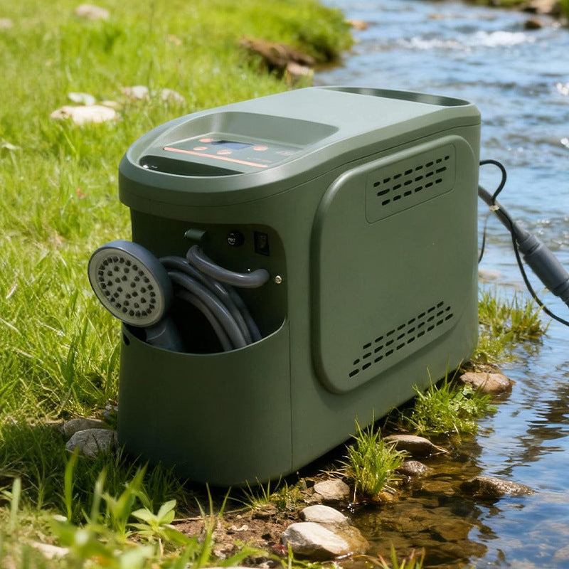 Camping Shower With A Constant-temperature Water Heater