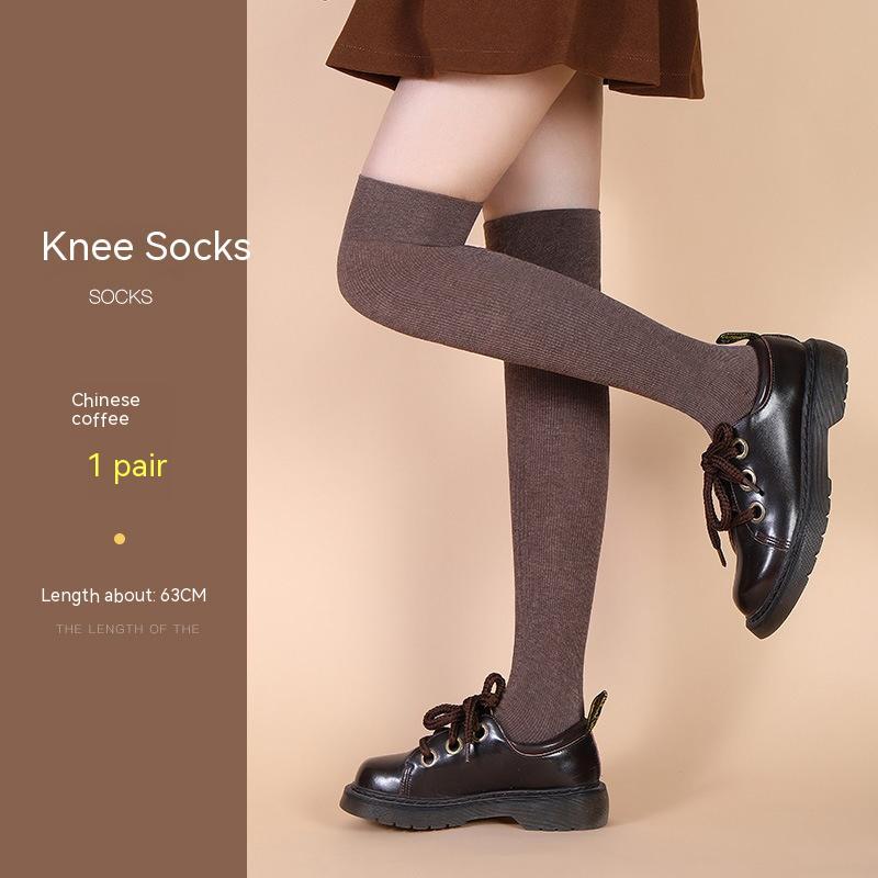 Women's Fashion Simple Overknee Long Boot Socks