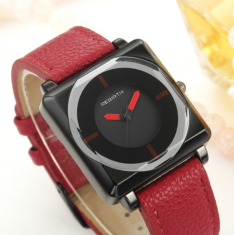 Quartz watch square belt quartz