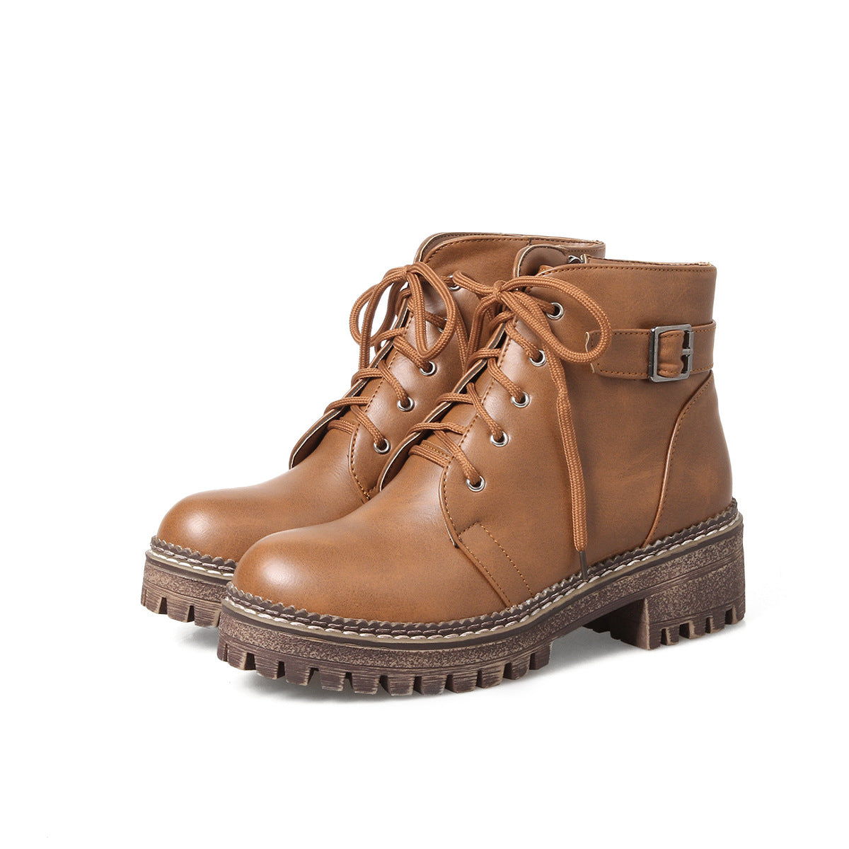 College Style Women's Boots Heel Low Boots